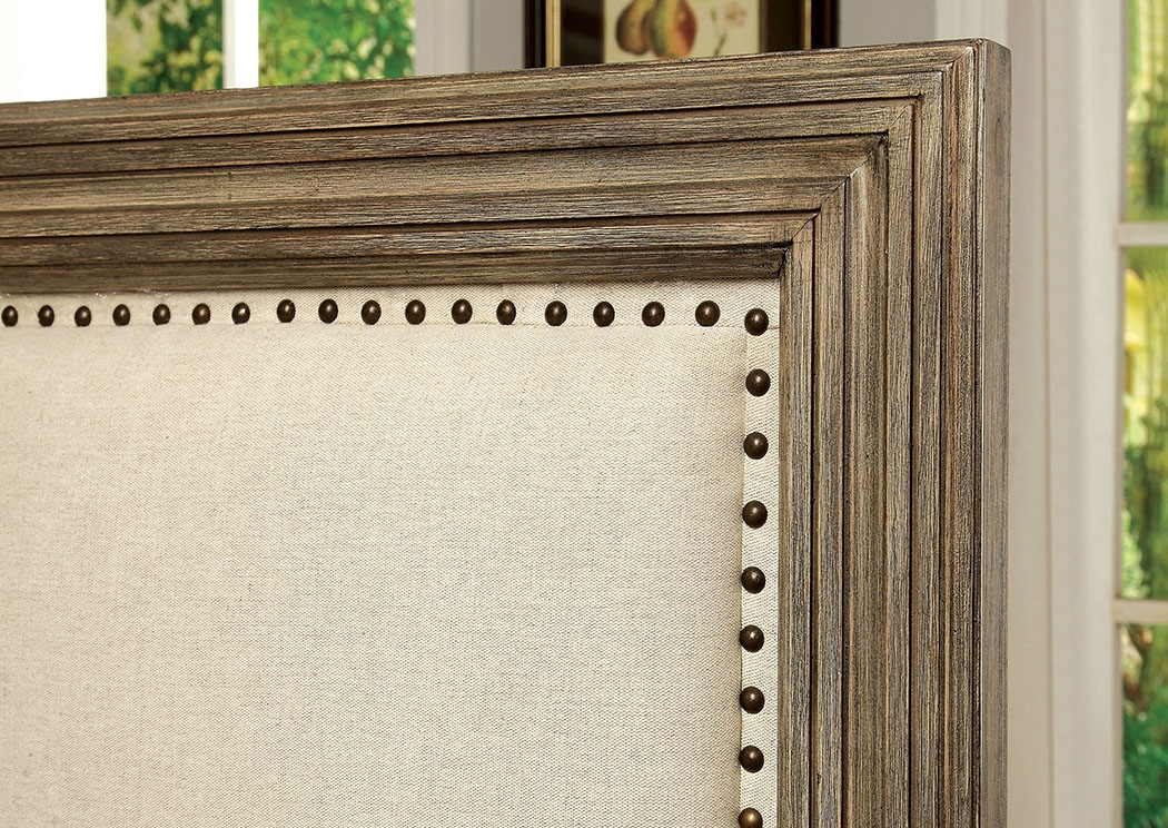 Antler Fabric/Wood Panel Bed