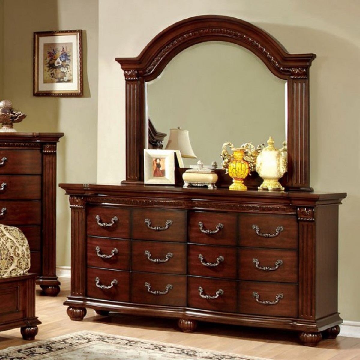 Grandom Wood Platform Bedroom Set