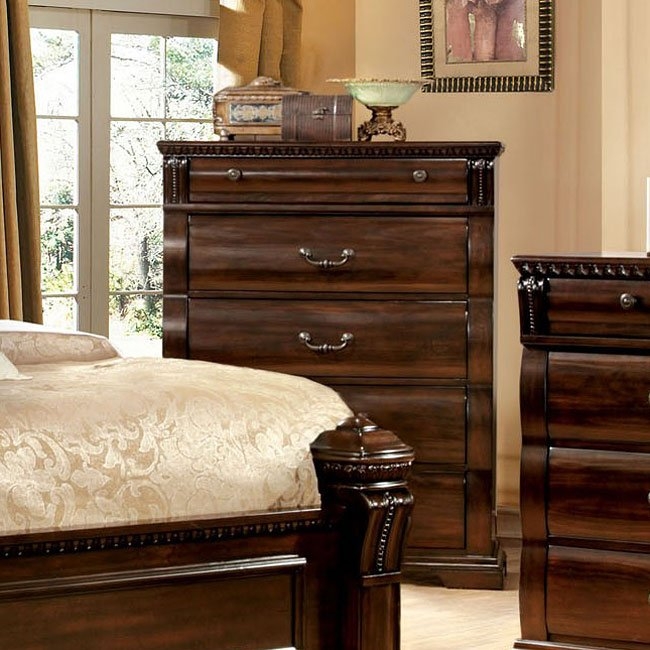 Burleigh Wood Chest w/5 Drawers