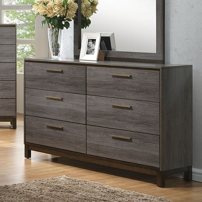 Manvel Wood Dresser w/6 Drawers