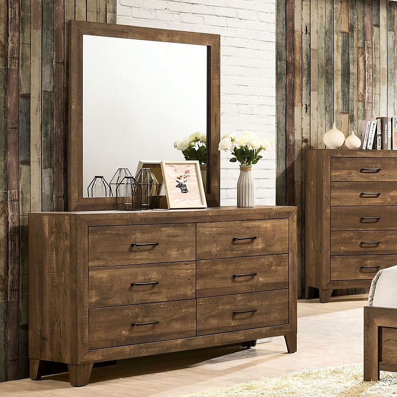 Wentworth Faux Wood Veneer Panel Bedroom Set
