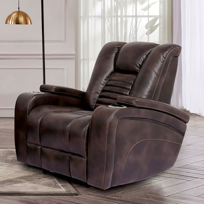 Abrielle Leatherette Power Reclining Loveseat