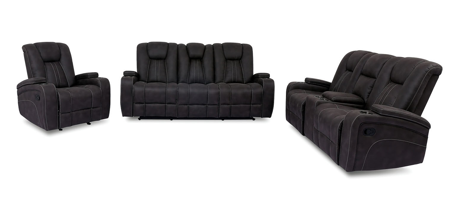 Amirah Fabric Reclining Living Room Set