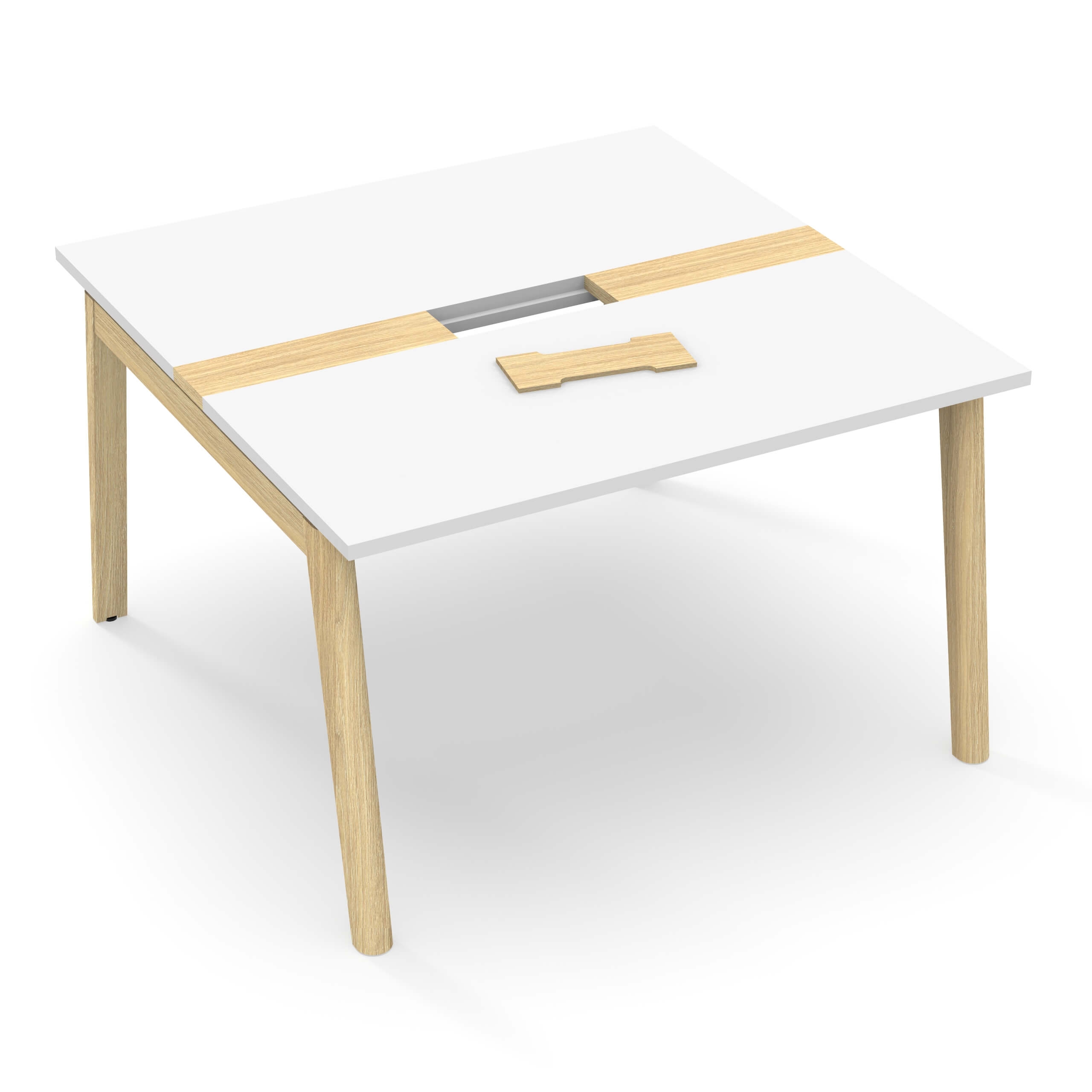NARBUTAS Nova Wood Rect. Melamine 8-10-Person Meeting Table 