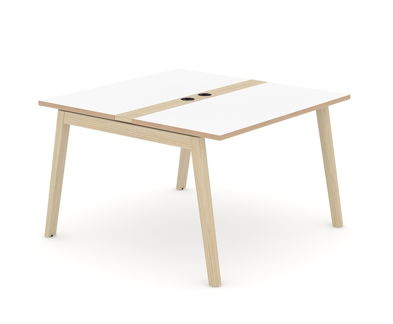 Nova Wood Rectangular 8-10-Person Meeting Table w/4 Power Sockets