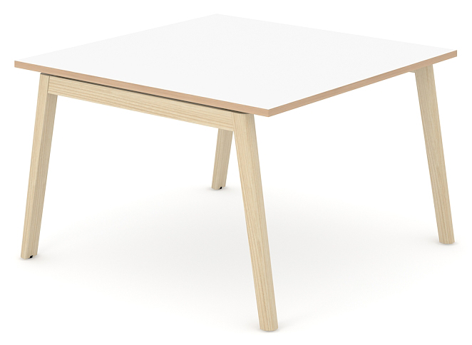 Nova Wood Melamine D55.1" Office Meeting Table for 6 Persons