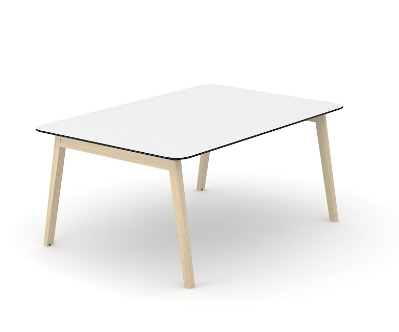 Nova Wood Rectangular HPL D47.2" Office Meeting Table for 6 Persons