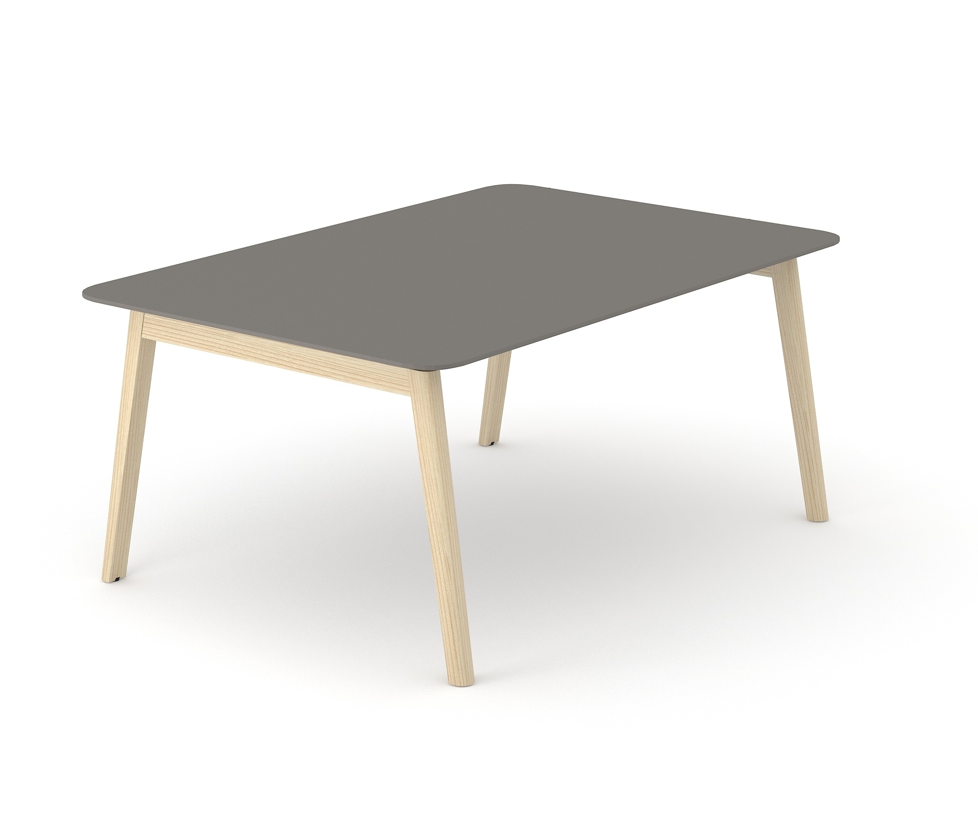 Nova Wood Rectangular HPL D55.1" Office Meeting Table for 6 Persons