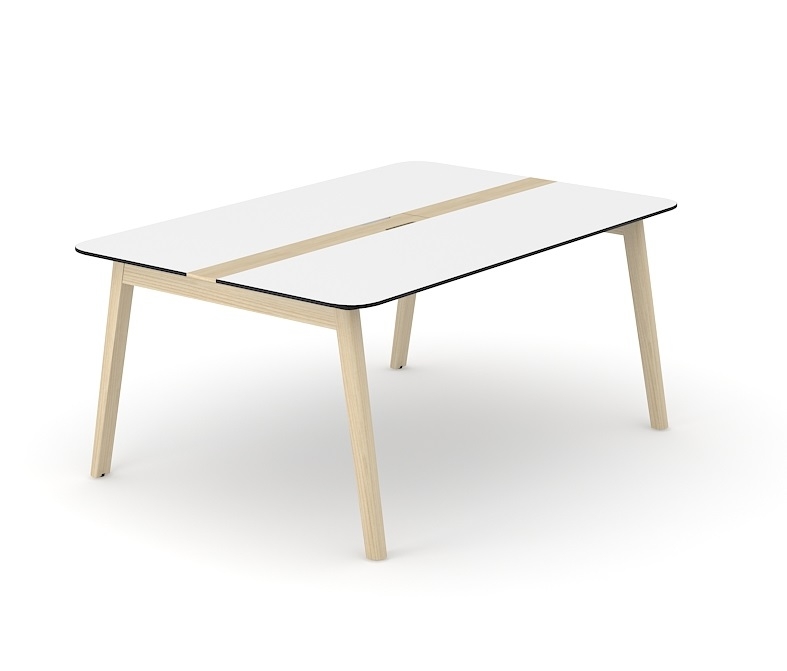 Nova Wood HPL Rectangular 8-10-Person Meeting Table w/2 Grommets
