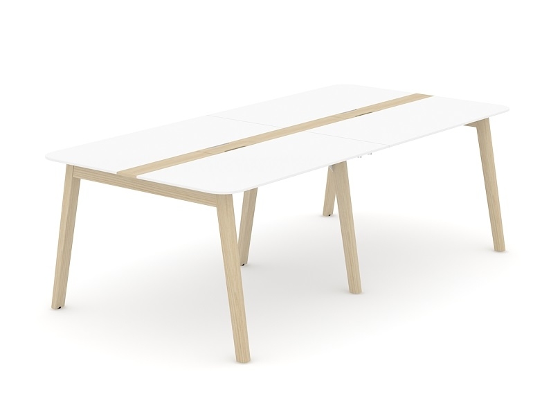 Nova Wood HPL Rectangular 8-10-Person Meeting Table w/2 Grommets