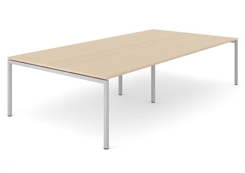Nova U 110.2" Meeting Table w/Metal Frame for 10/12 Persons