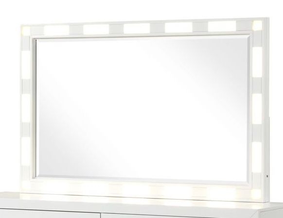 GALAXY HOME FURNISHINGS USA Coco Queen 5 Pc Vanity LED Bedroom