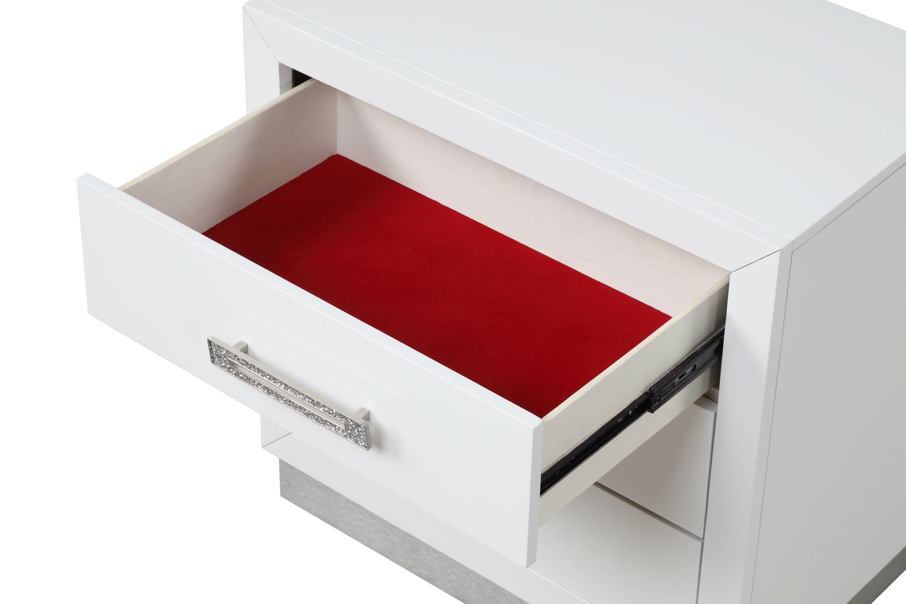 Coco 3-Drawer Wood Veneer Nightstand