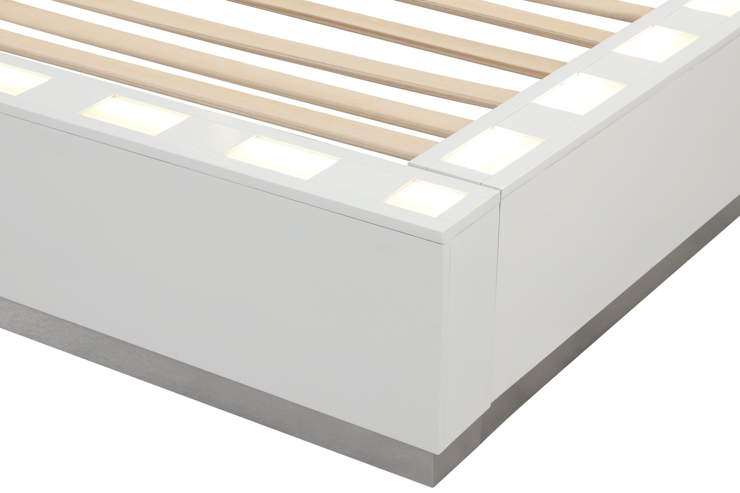 Coco Bed with Plush Upholstered Headboard & LED Lighting