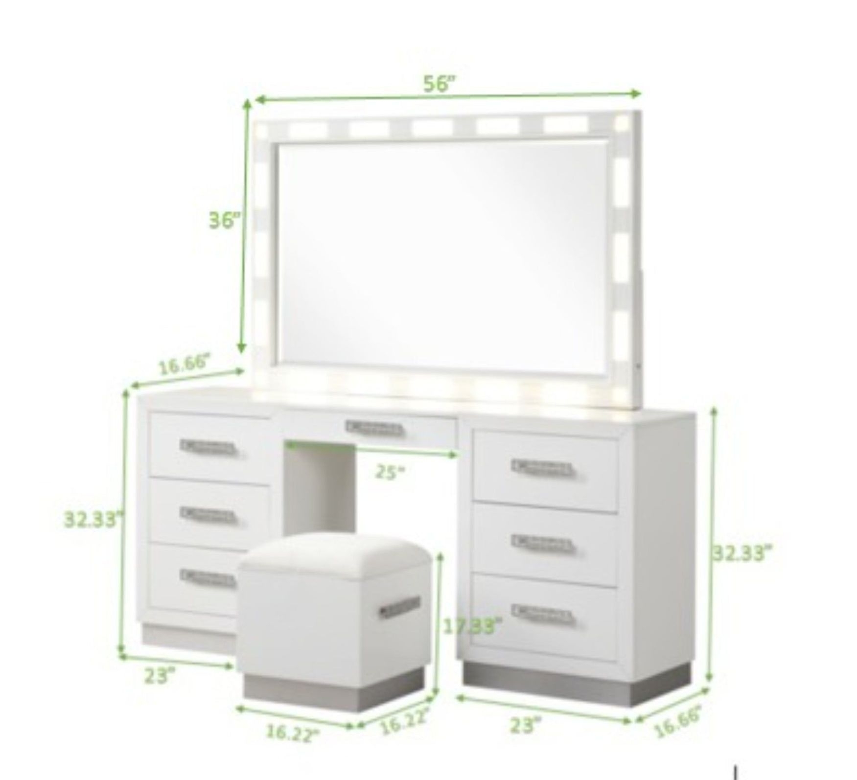 Coco 67" Wide 8 Drawer Dresser 