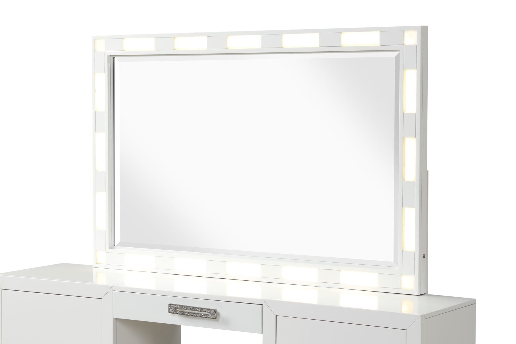 GALAXY HOME FURNISHINGS USA Coco Queen 5 Pc Vanity LED Bedroom