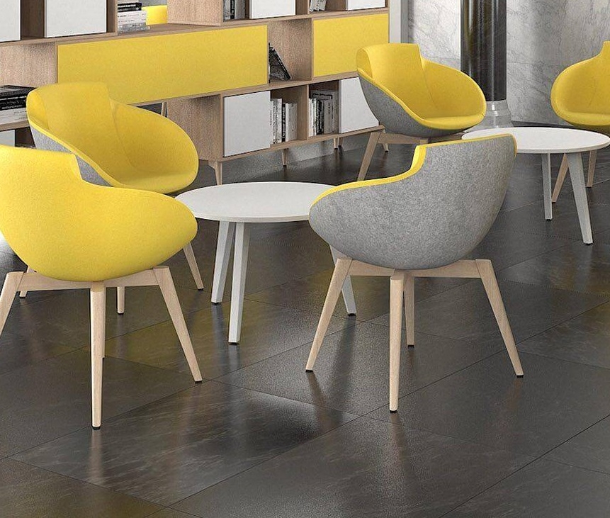 Amber Round Office Coffee Table