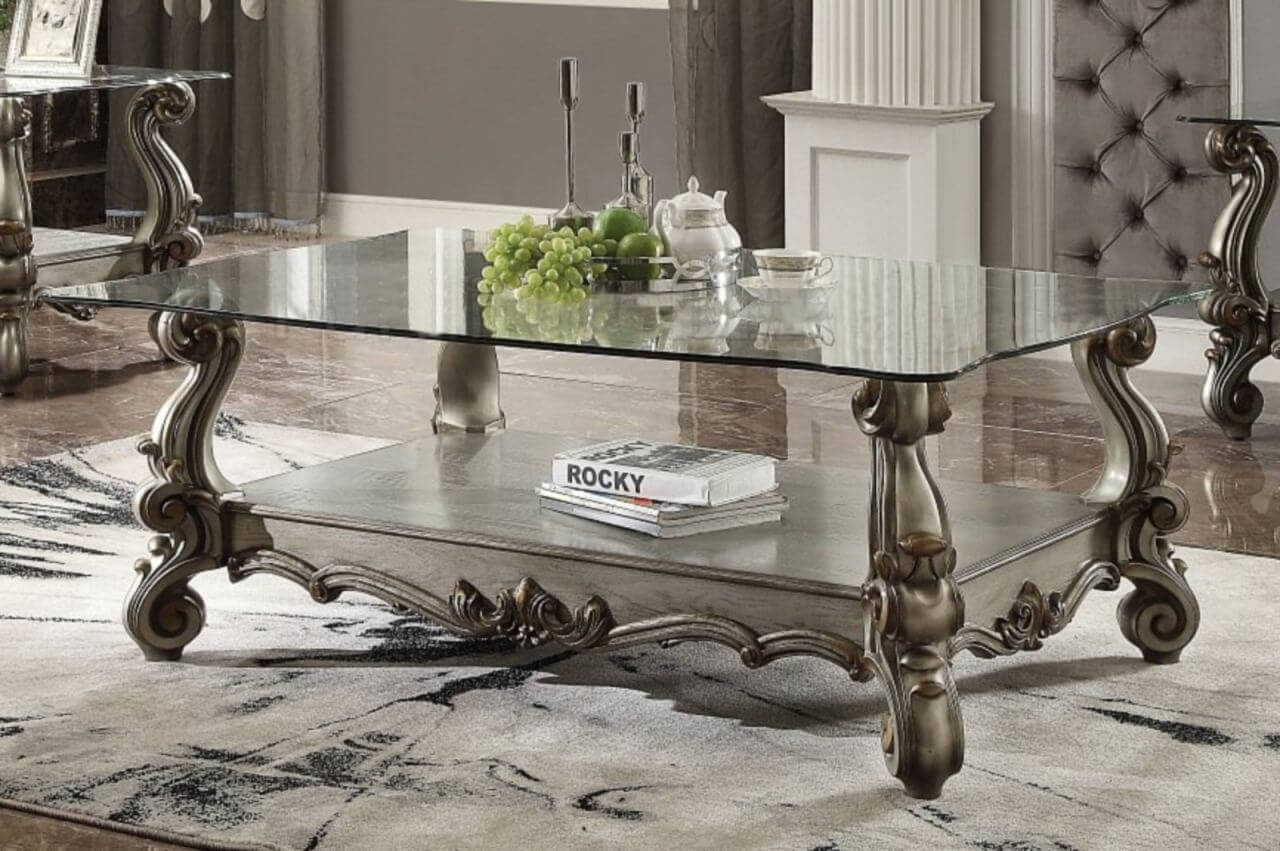 Versailles Glass Coffee Table, Composition 1
