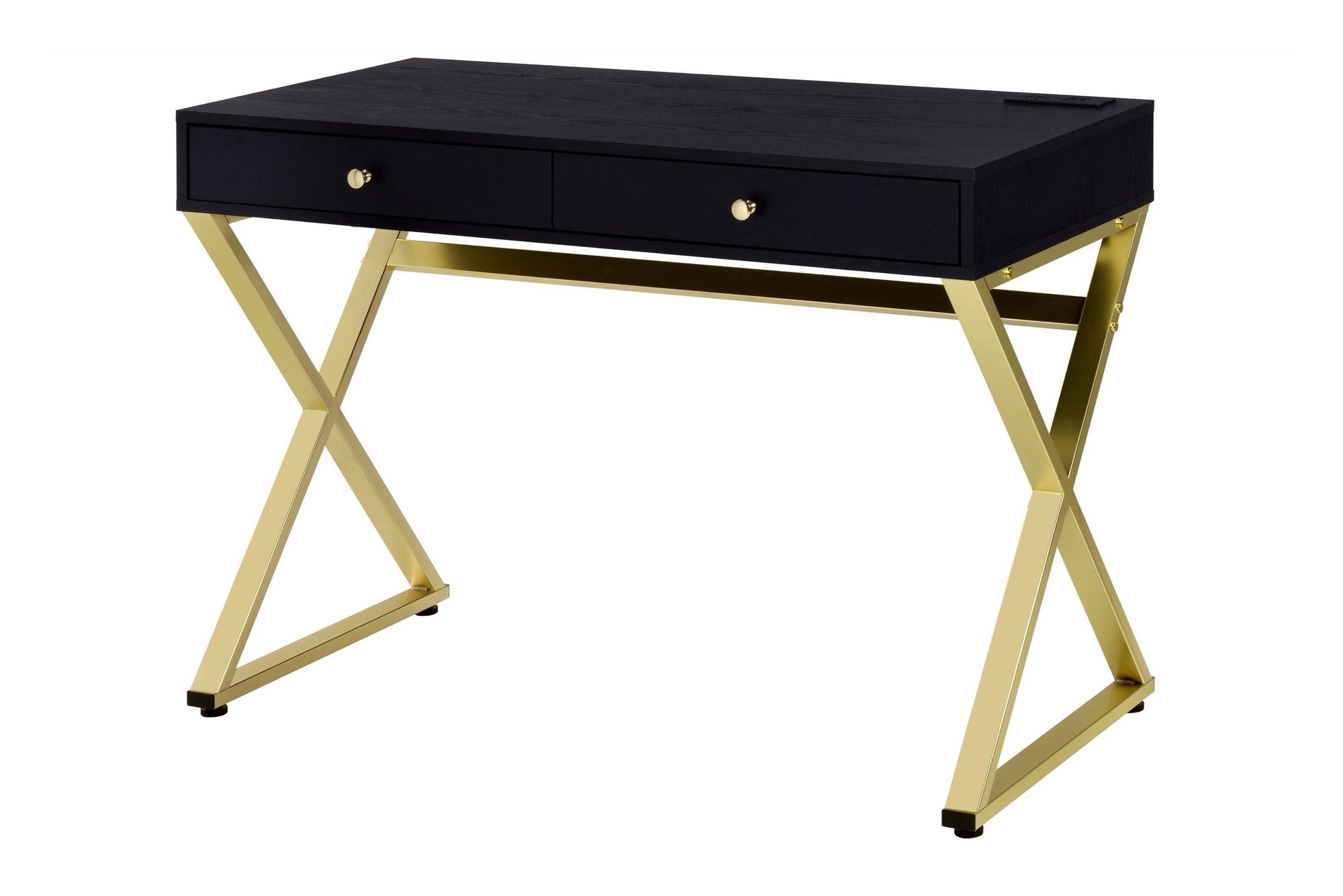 Coleen Wood Veneer/Metal Desk, Composition 1