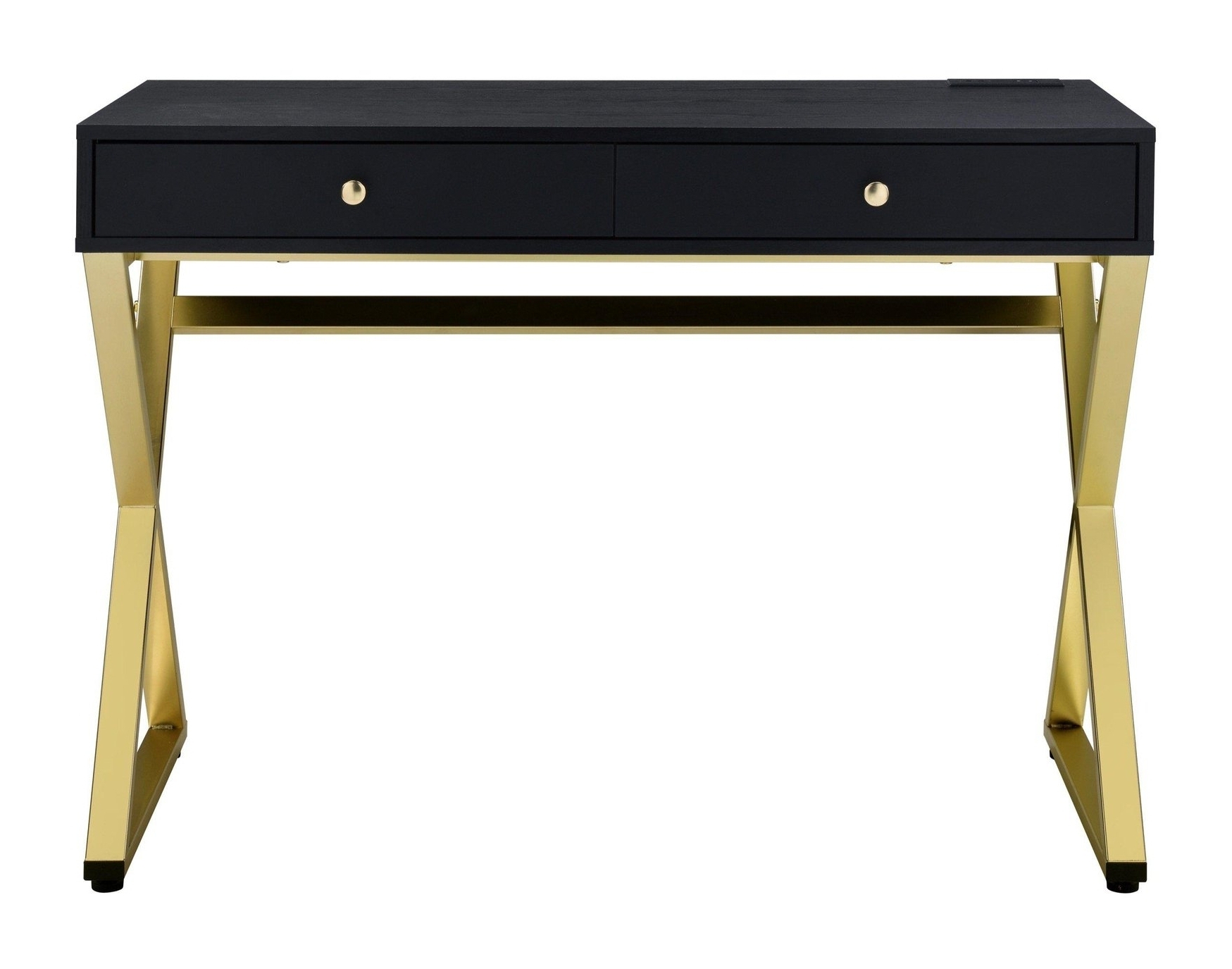 Coleen Wood Veneer/Metal Desk, Composition 1