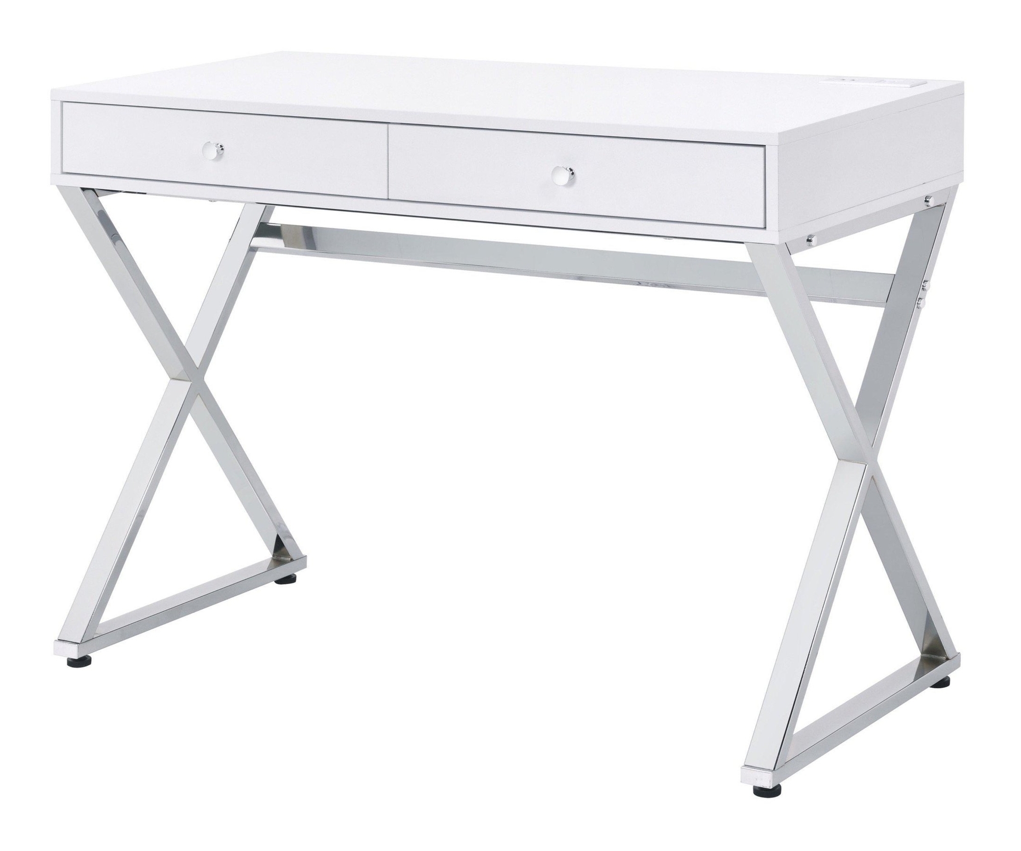 Coleen Wood Veneer/Metal Desk, Composition 1
