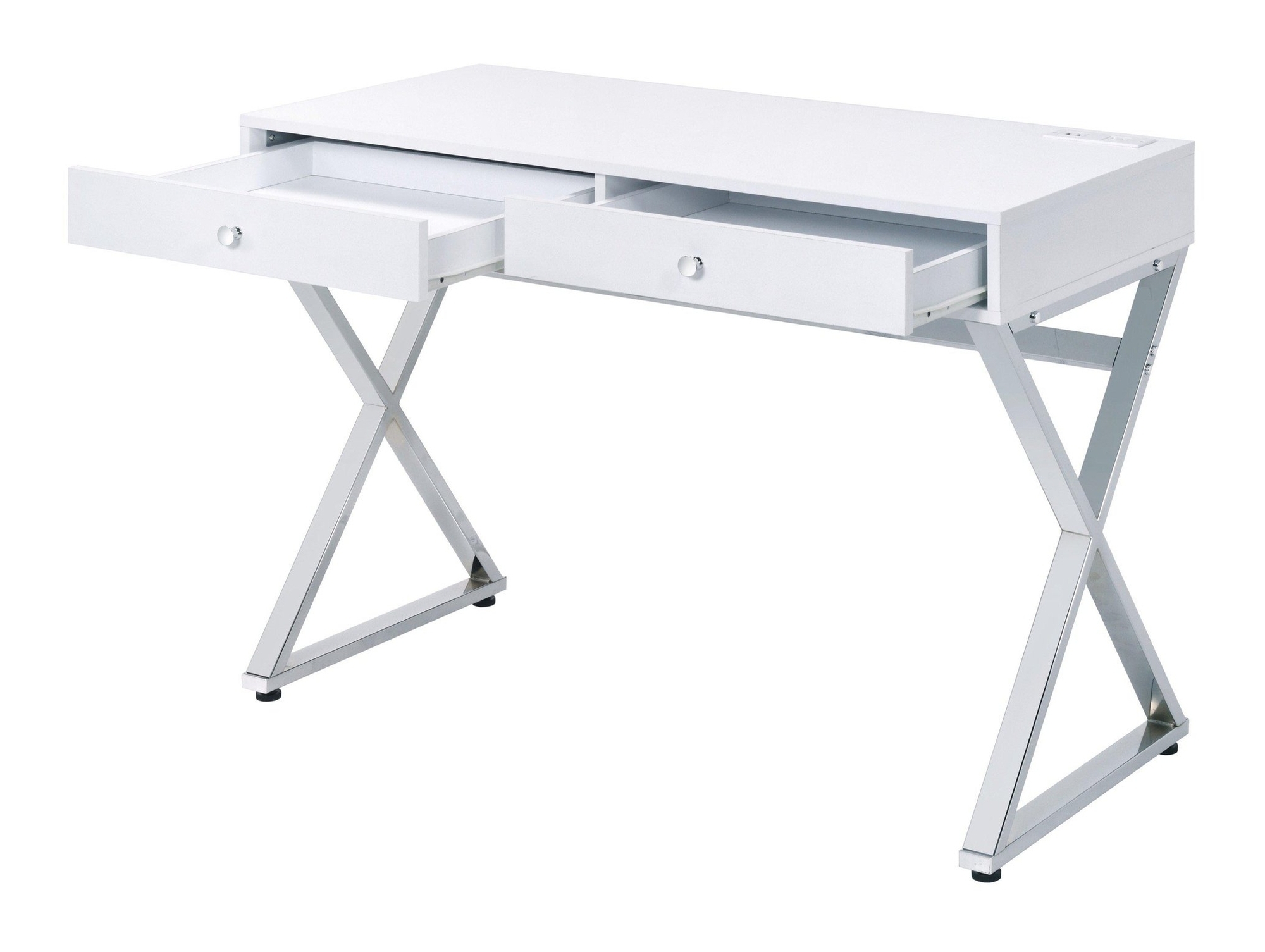 Coleen Wood Veneer/Metal Desk, Composition 1