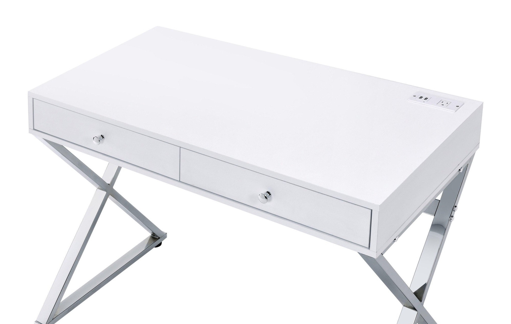 Coleen Wood Veneer/Metal Desk, Composition 1