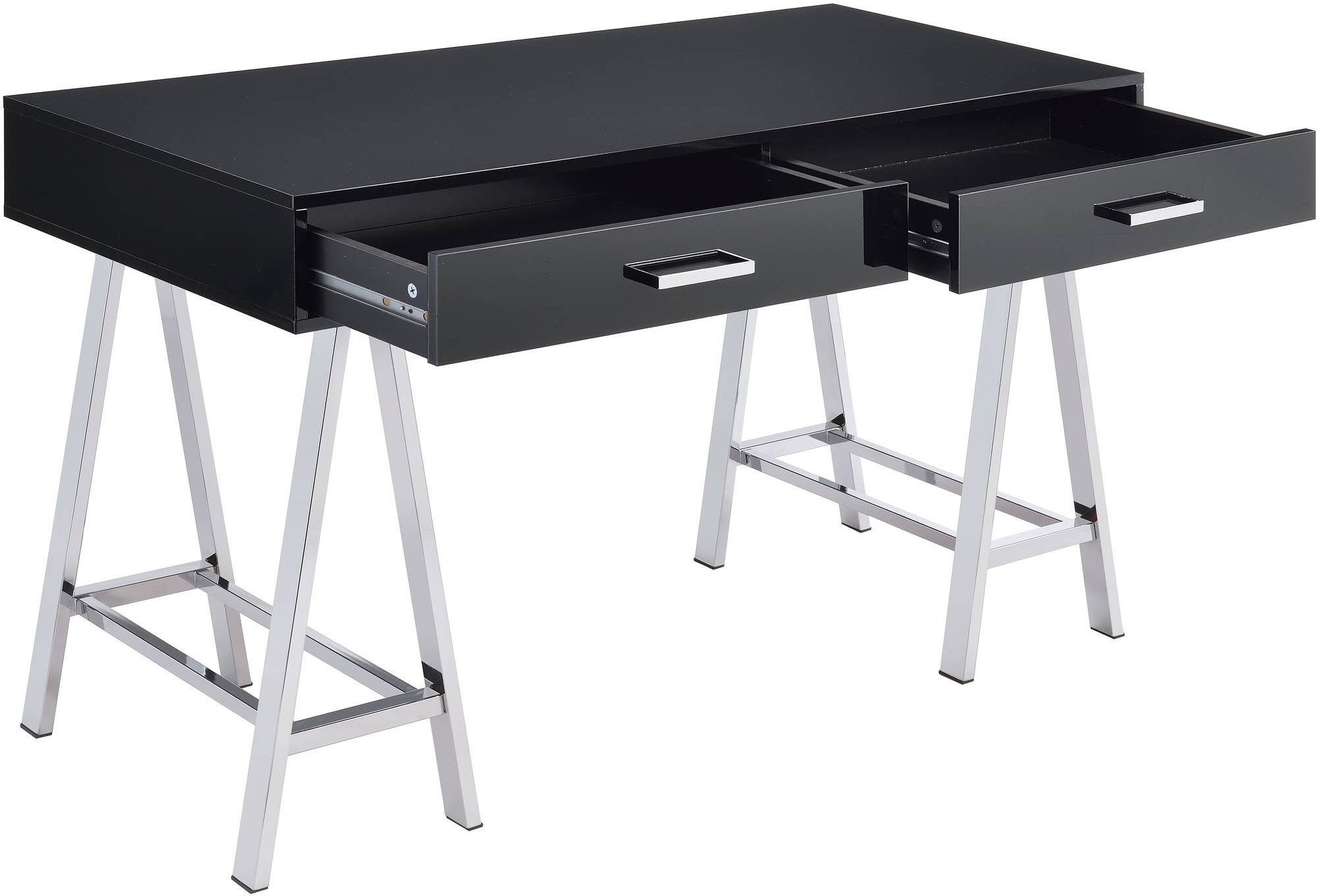 Coleen Wood Veneer/Metal Desk, Composition 3