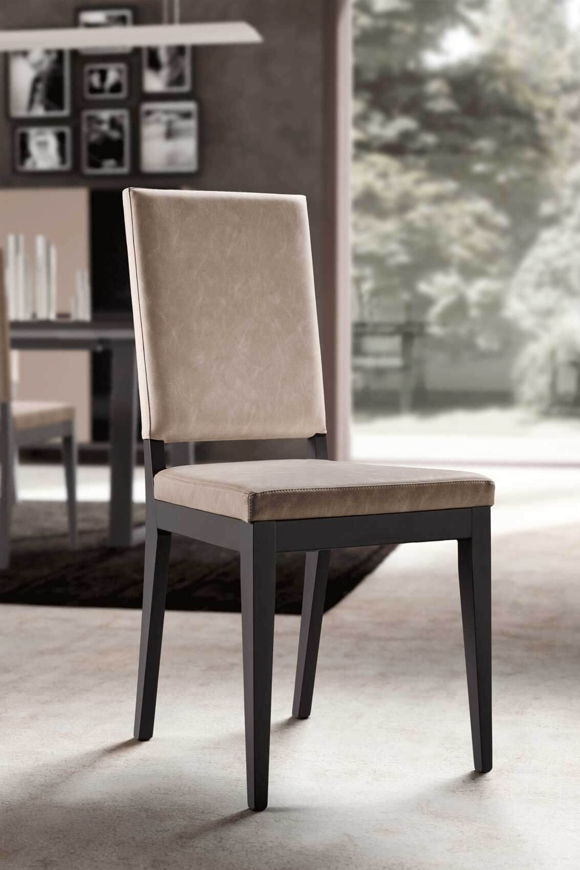 Kali Modern Eco-Leather Dining Chair by Status, Italy