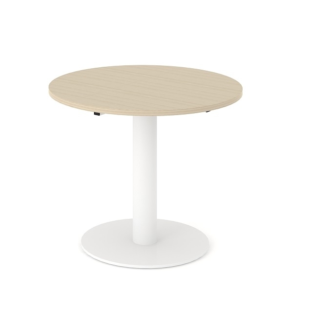 Forum Round Meeting Table w/Metal Frame for 3/8 Persons