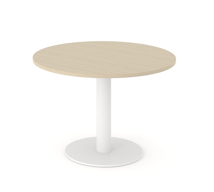 Forum Round Meeting Table w/Metal Frame for 3/8 Persons