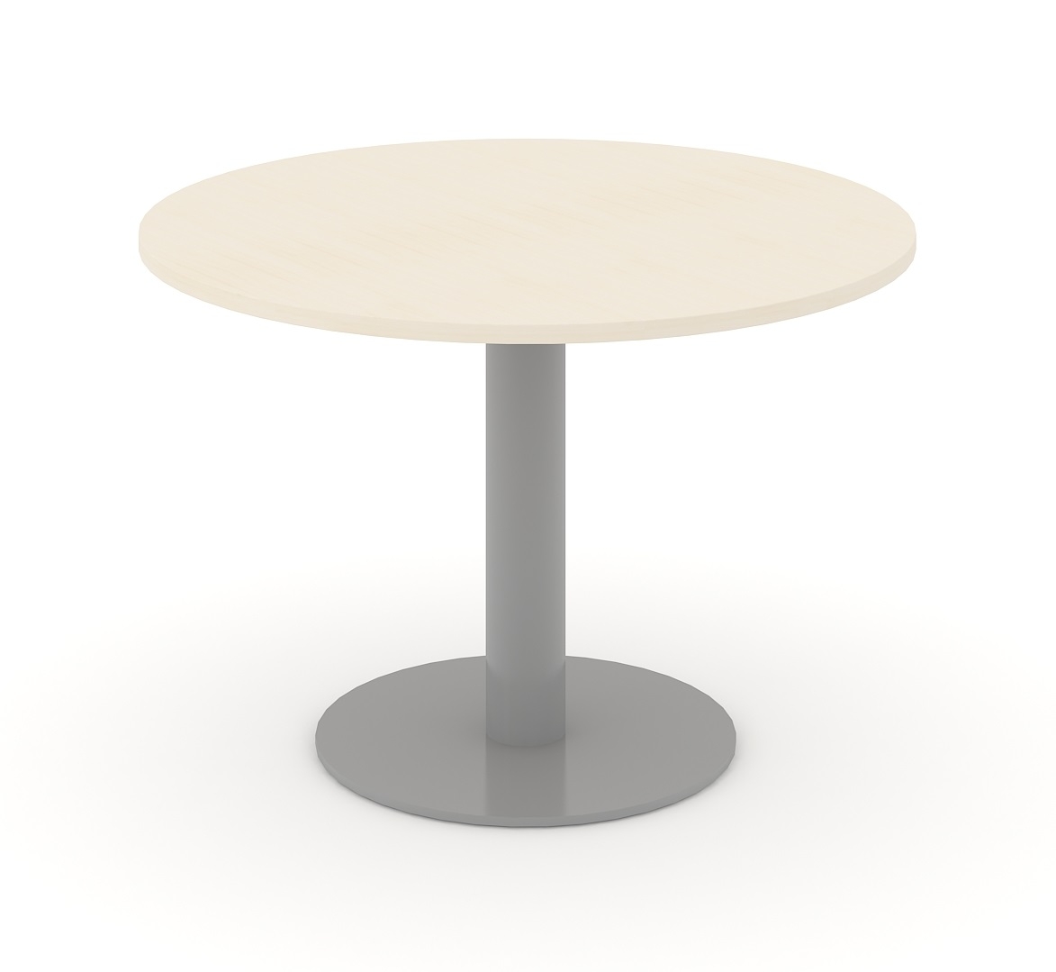 Forum Round Meeting Table w/Metal Frame for 3/8 Persons