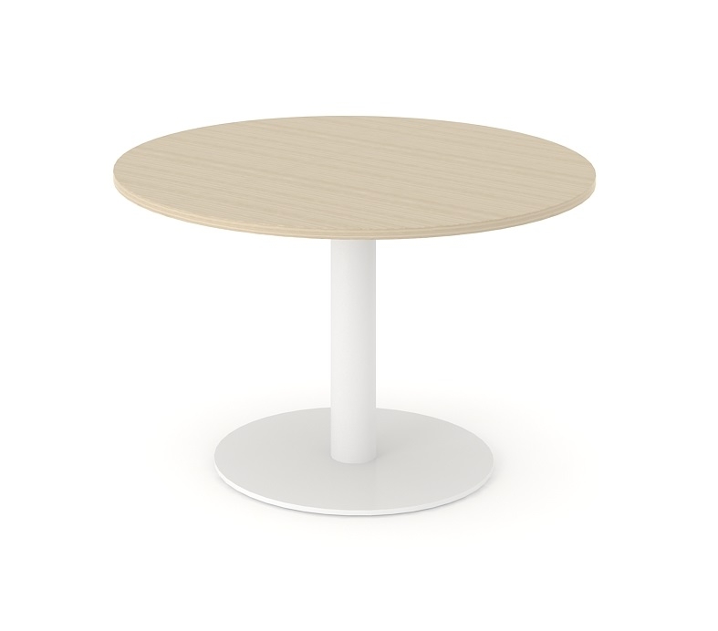 Forum Round Meeting Table w/Metal Frame for 3/8 Persons
