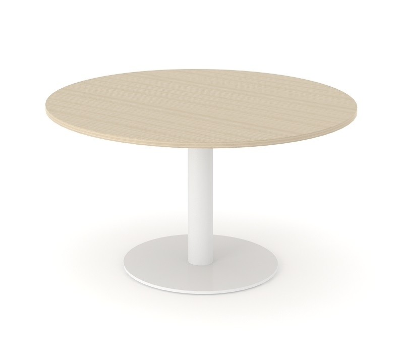 Forum Round Meeting Table w/Metal Frame for 3/8 Persons