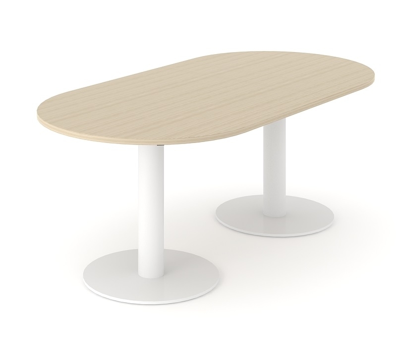 Forum Oval Meeting Table w/Metal Frame for 8/10 Persons