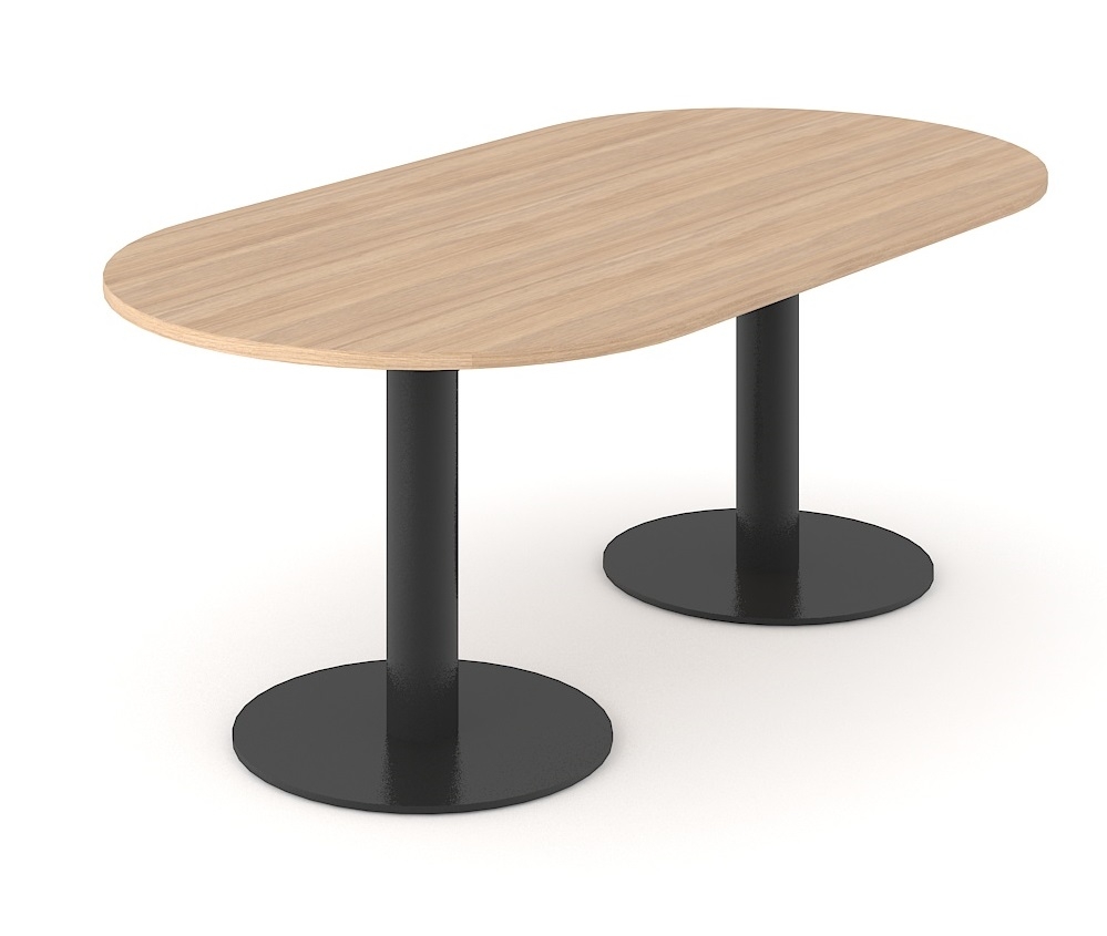 Forum Oval Meeting Table w/Metal Frame for 8/10 Persons