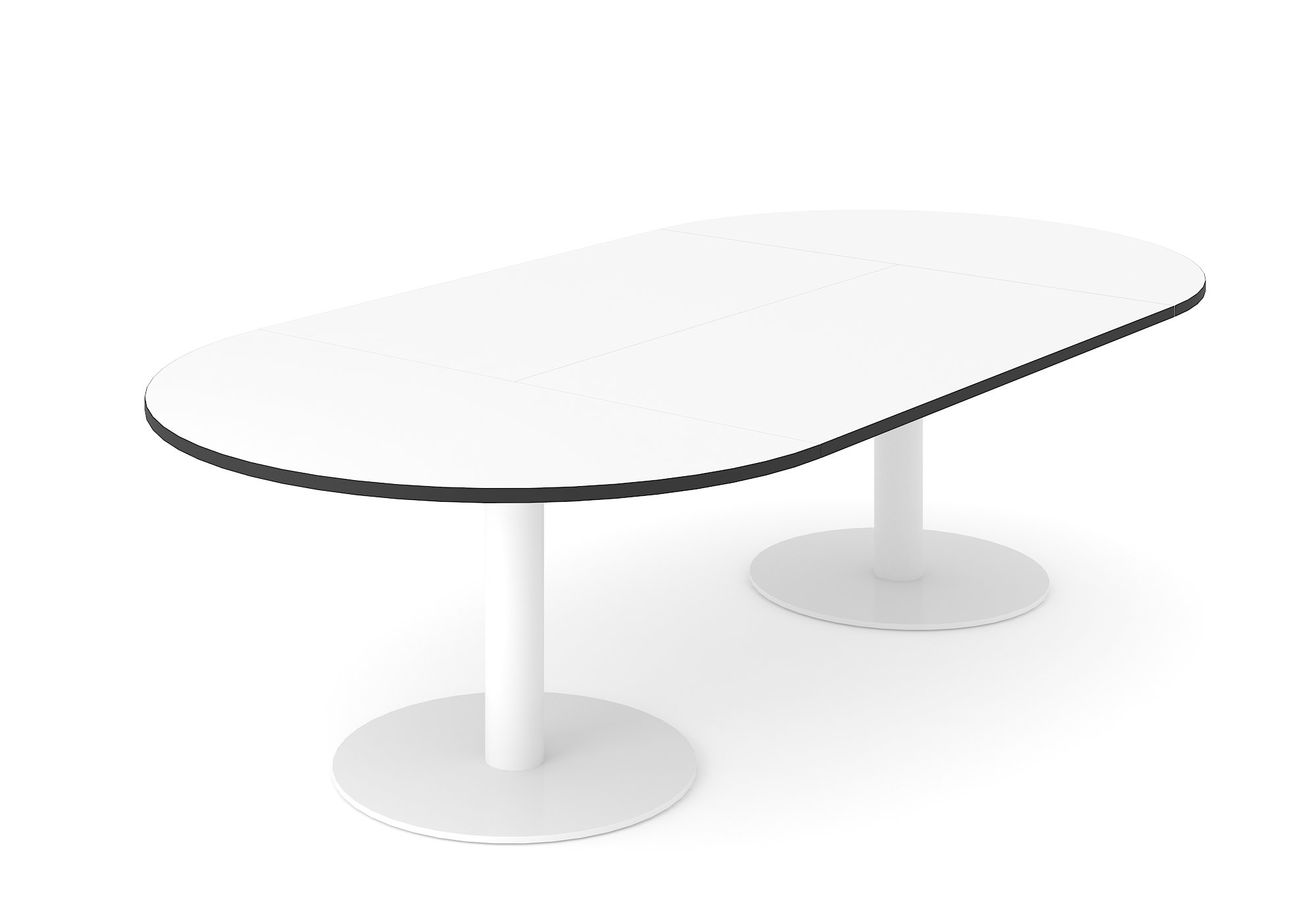 Forum Oval Meeting Table w/Metal Frame for 8/10 Persons