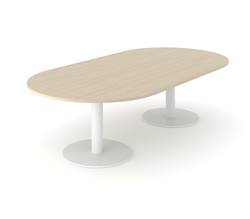 Forum Oval Meeting Table w/Metal Frame for 8/10 Persons