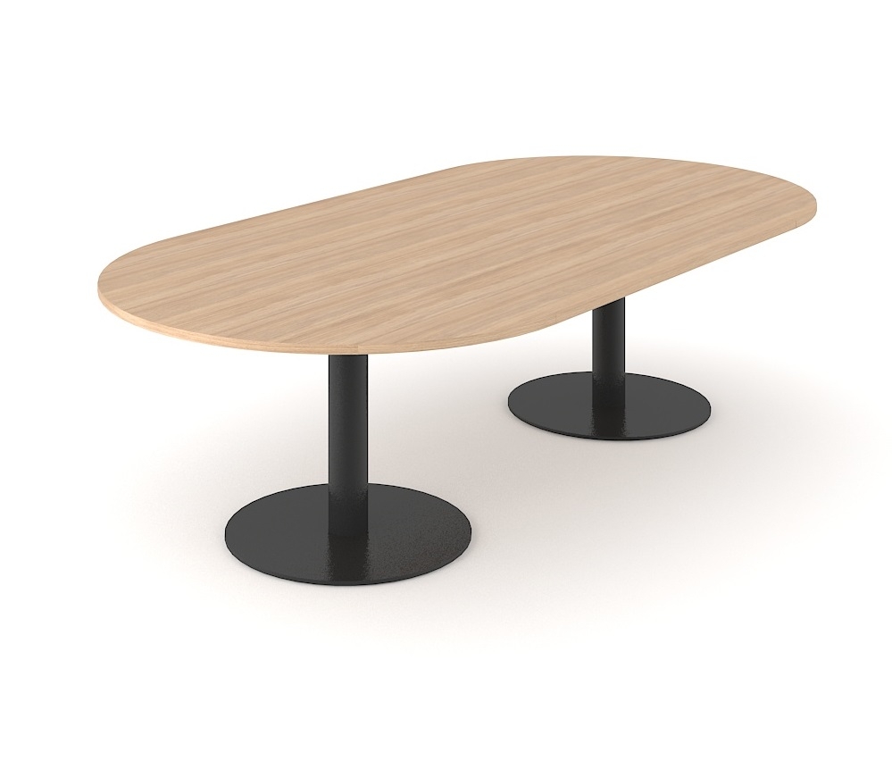 Forum Oval Meeting Table w/Metal Frame for 8/10 Persons