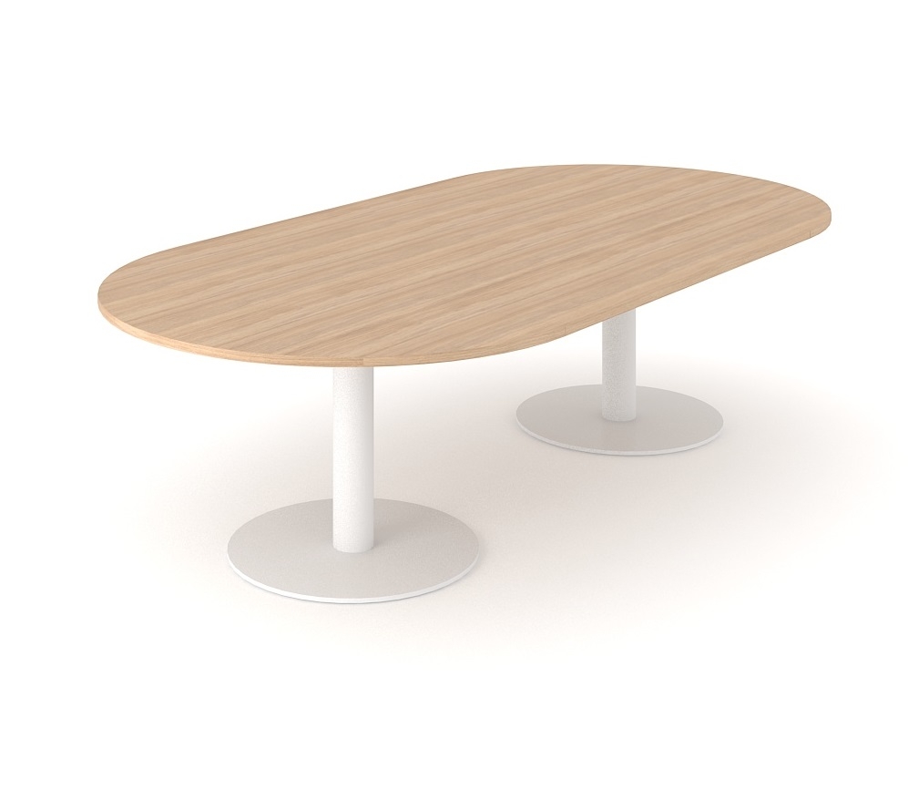 Forum Oval Meeting Table w/Metal Frame for 8/10 Persons