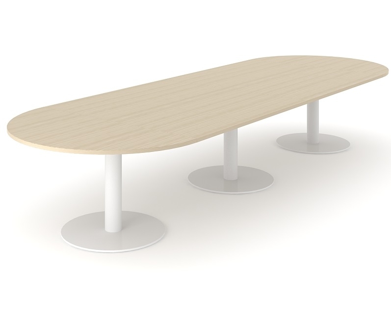 Forum Oval Large Meeting Table w/Metal Frame for 14 Persons