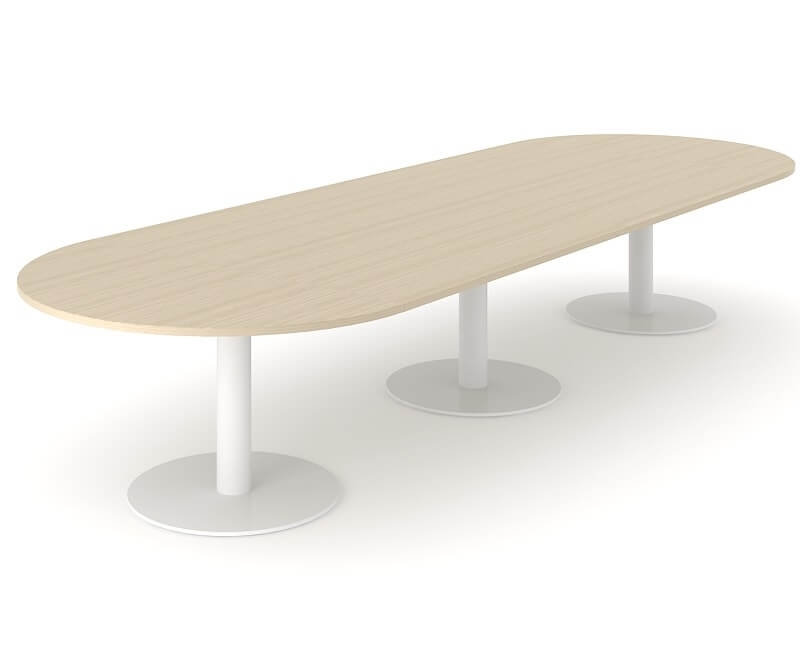 Forum Oval Large Meeting Table w/Metal Frame for 14 Persons