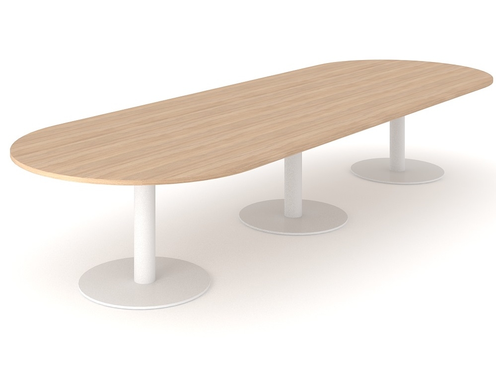 Forum Oval Large Meeting Table w/Metal Frame for 14 Persons