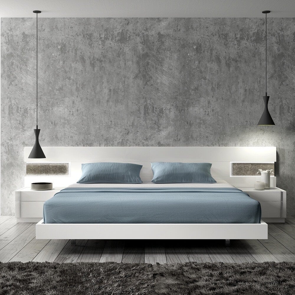 Amora Premium LED Platform Bed