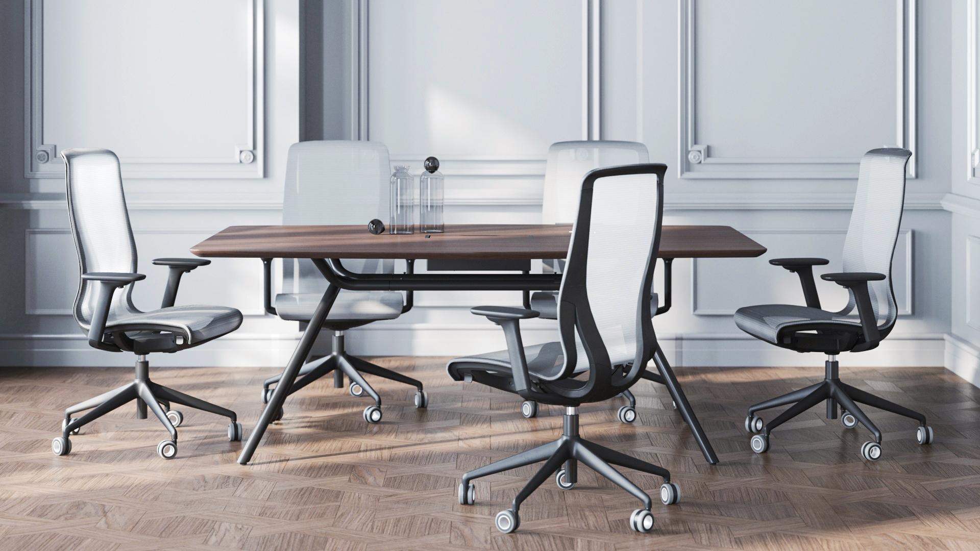 D-Chair Task Office Chair w/Black Frame & Base