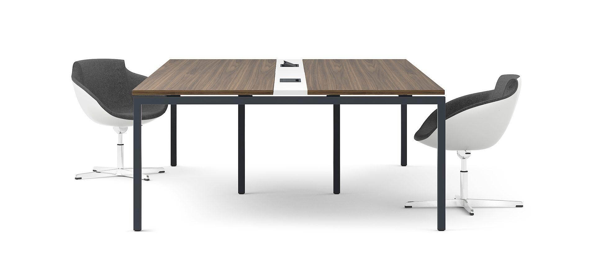 Nova U 110.2" Meeting Table w/Metal Frame for 10/12 Persons