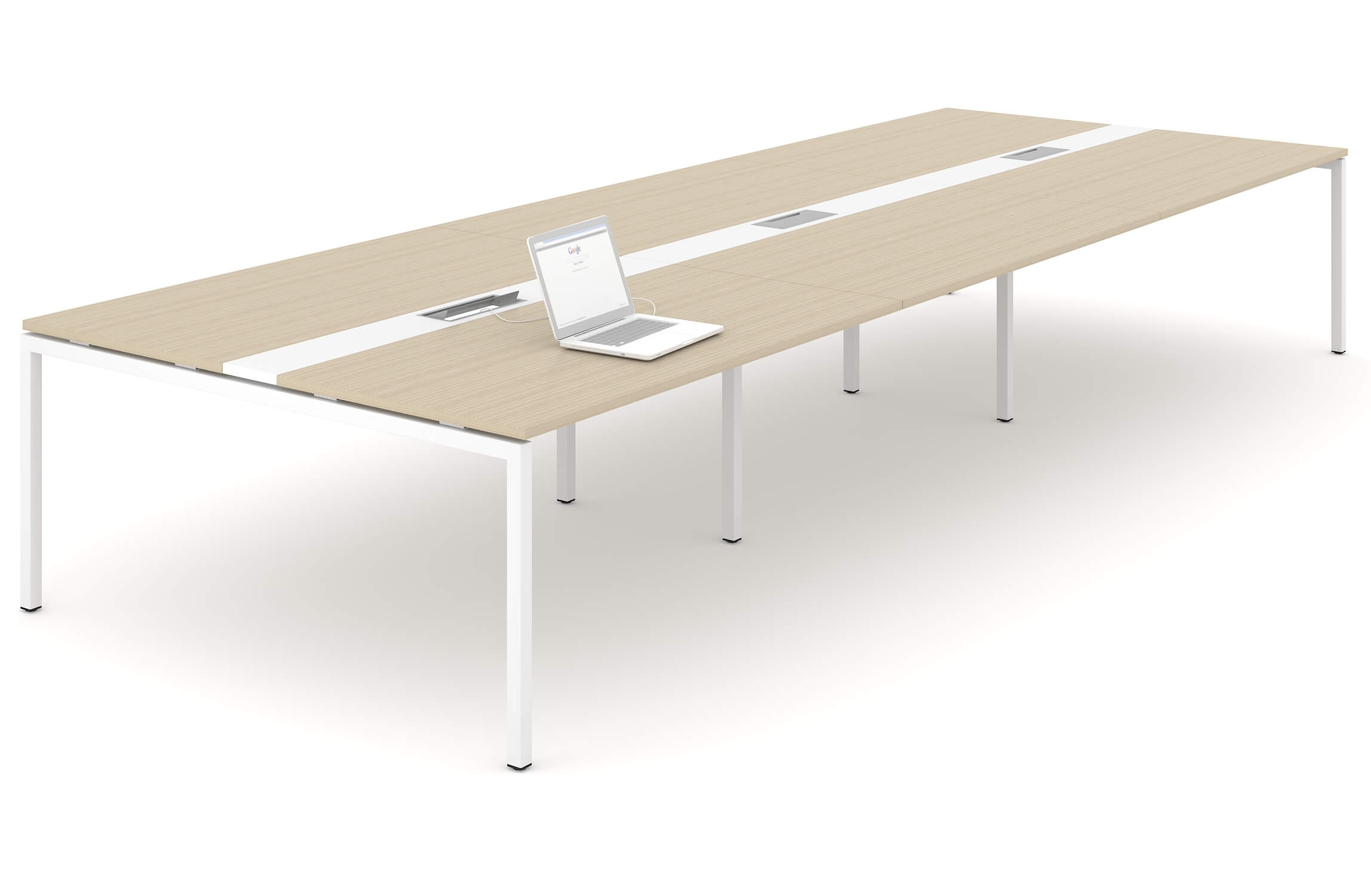 Nova U 125.9" Meeting Table w/Metal Frame for 10/12 Persons