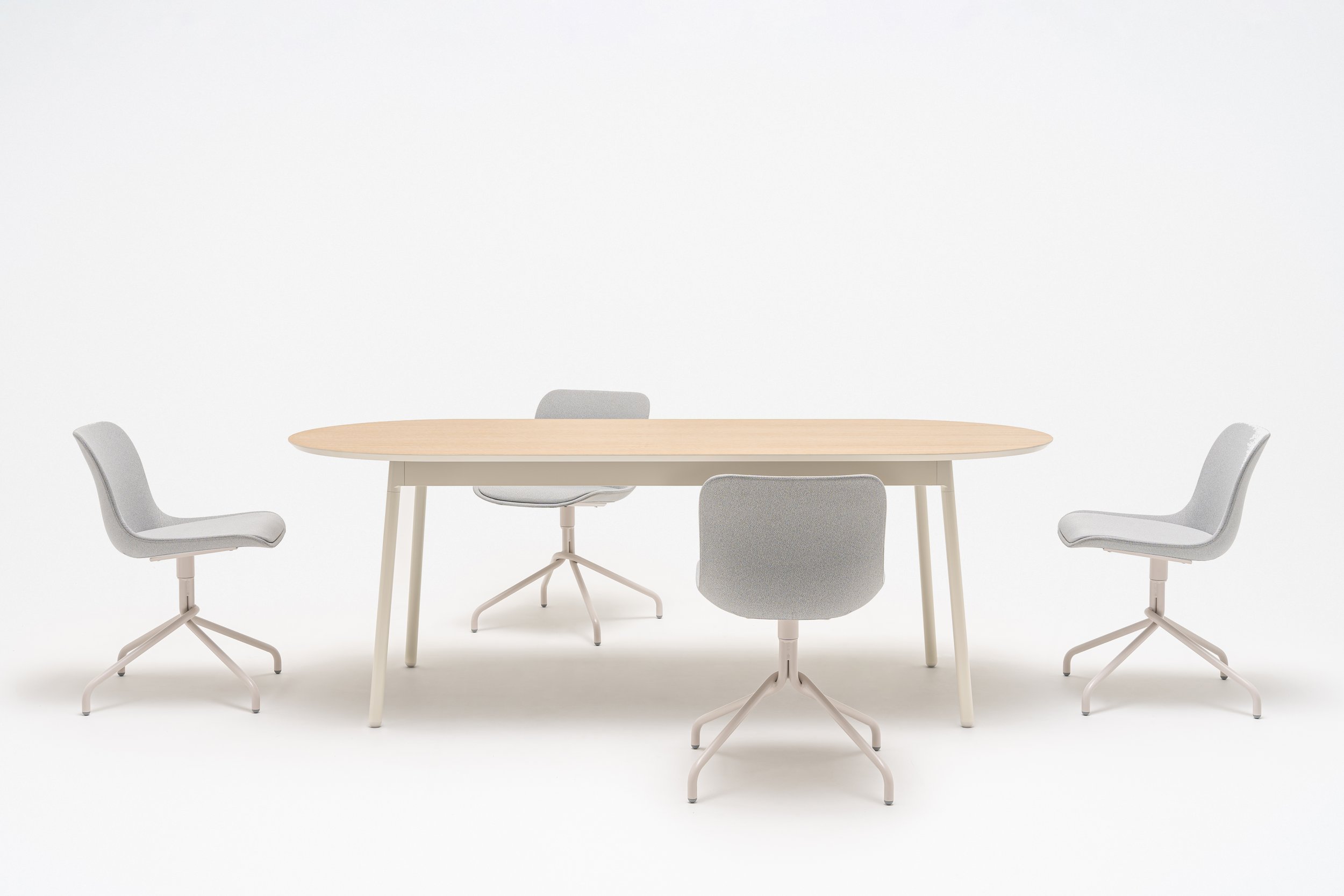 Unit MDF/Metal Meeting Conference Table