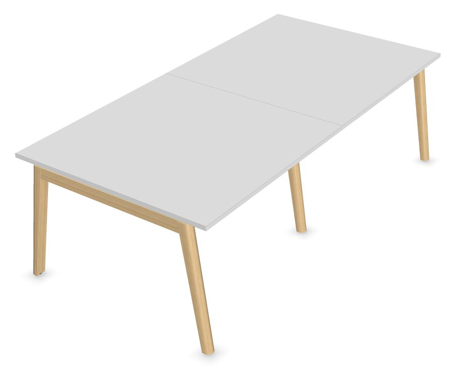 Nova Wood Rectangular Melamine D39.4" 8-Person Office Meeting Table