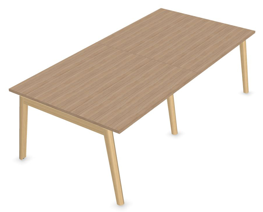 Nova Wood Rectangular Melamine W94.5" 8-Person Office Meeting Table